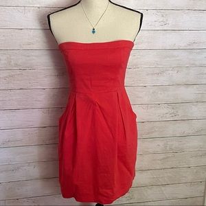 Theory strapless dress